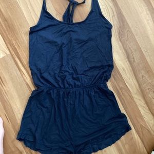 Navy soft romper